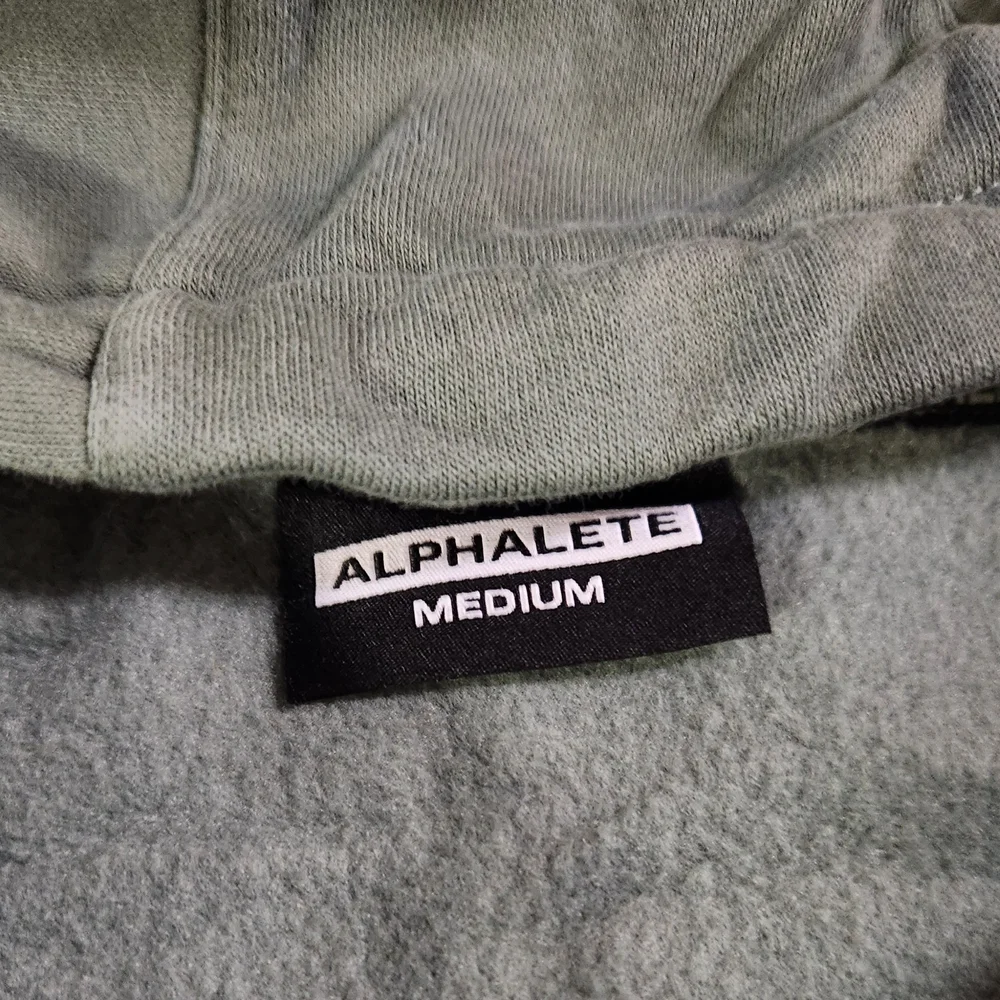 Alphalete Origin Green Zip-Up Hoodie, Medium - Picture 3 of 3